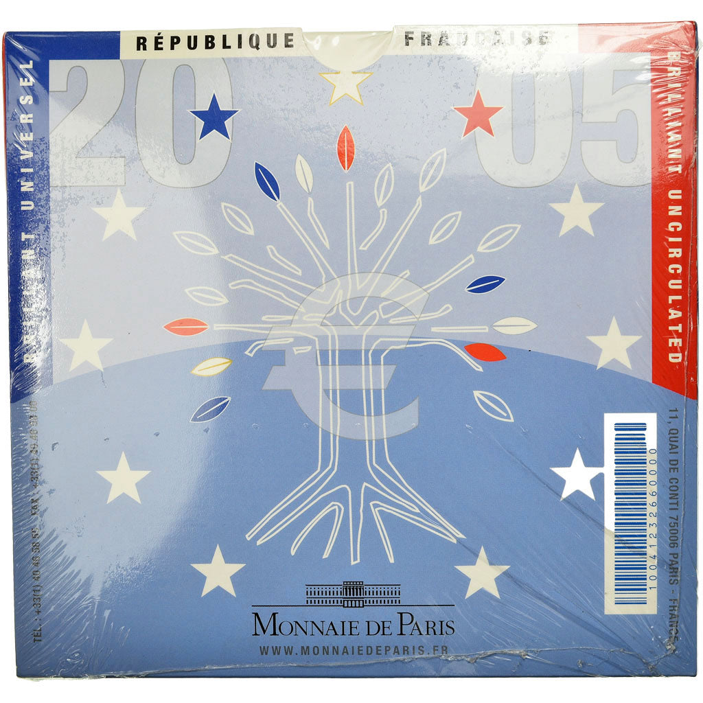 Frankreich, 1 Cent to 2 Euro, 2005, STGL, (No Composition)