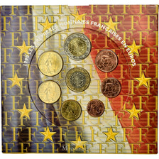 France, 1 Cent to 2 Euro, 1999, MS(65-70)