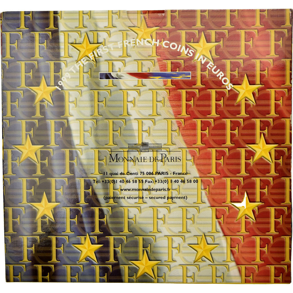 France, 1 Cent to 2 Euro, 1999, MS(65-70)