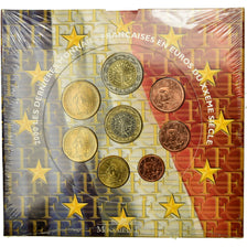 France, 1 Cent to 2 Euro, 2000, MS(65-70)