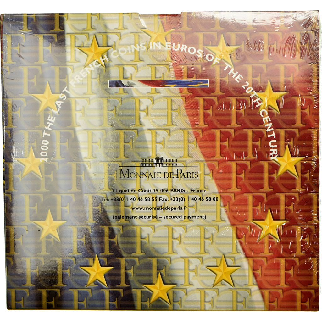 France, 1 Cent to 2 Euro, 2000, MS(65-70)
