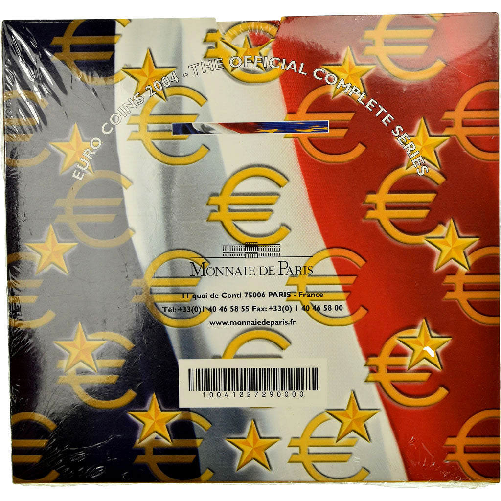France, 1 Cent to 2 Euro, 2004, FDC, (No Composition)