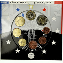 France, 1 Cent to 2 Euro, 2013, MS(65-70)