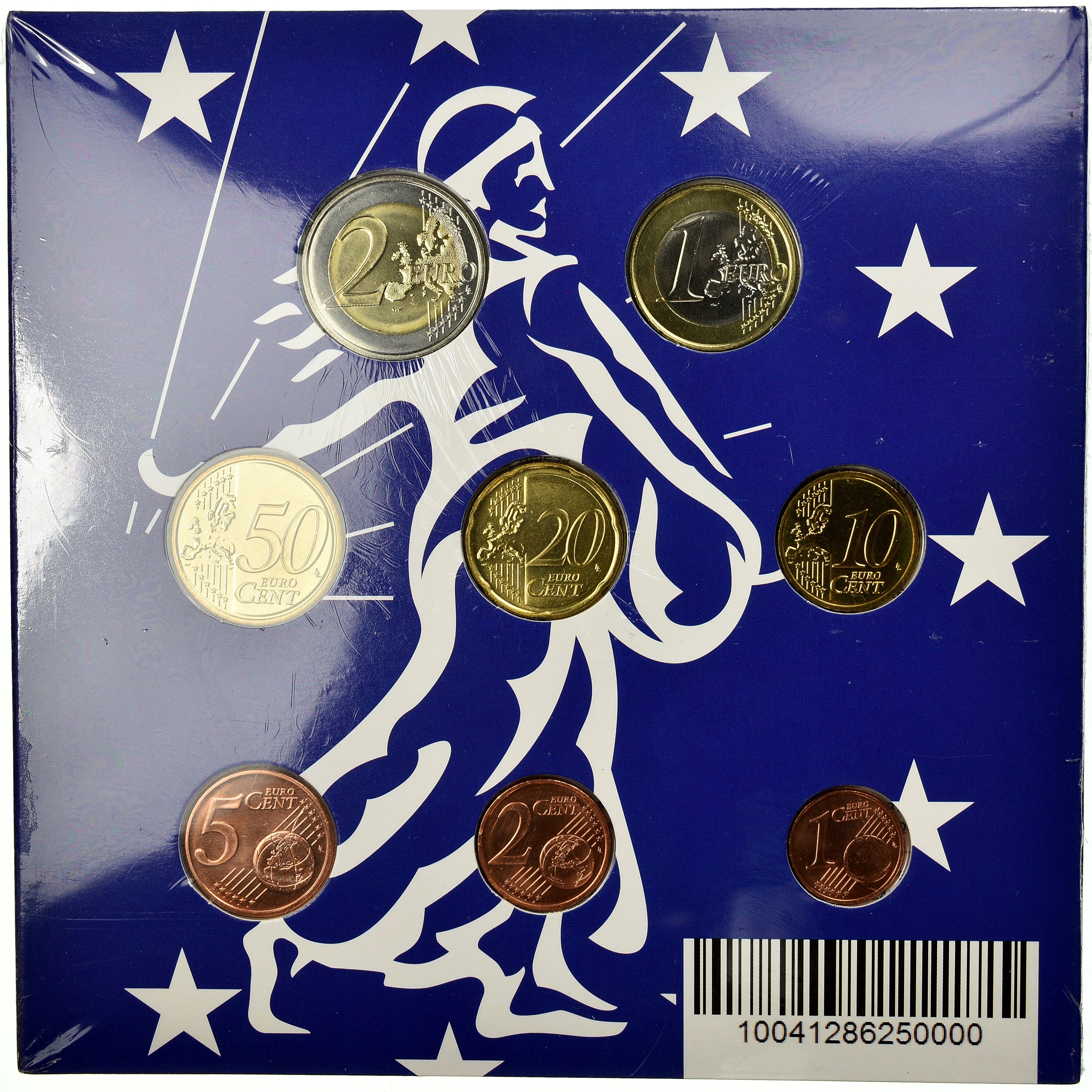 France, 1 Cent to 2 Euro, 2014, MS(65-70)