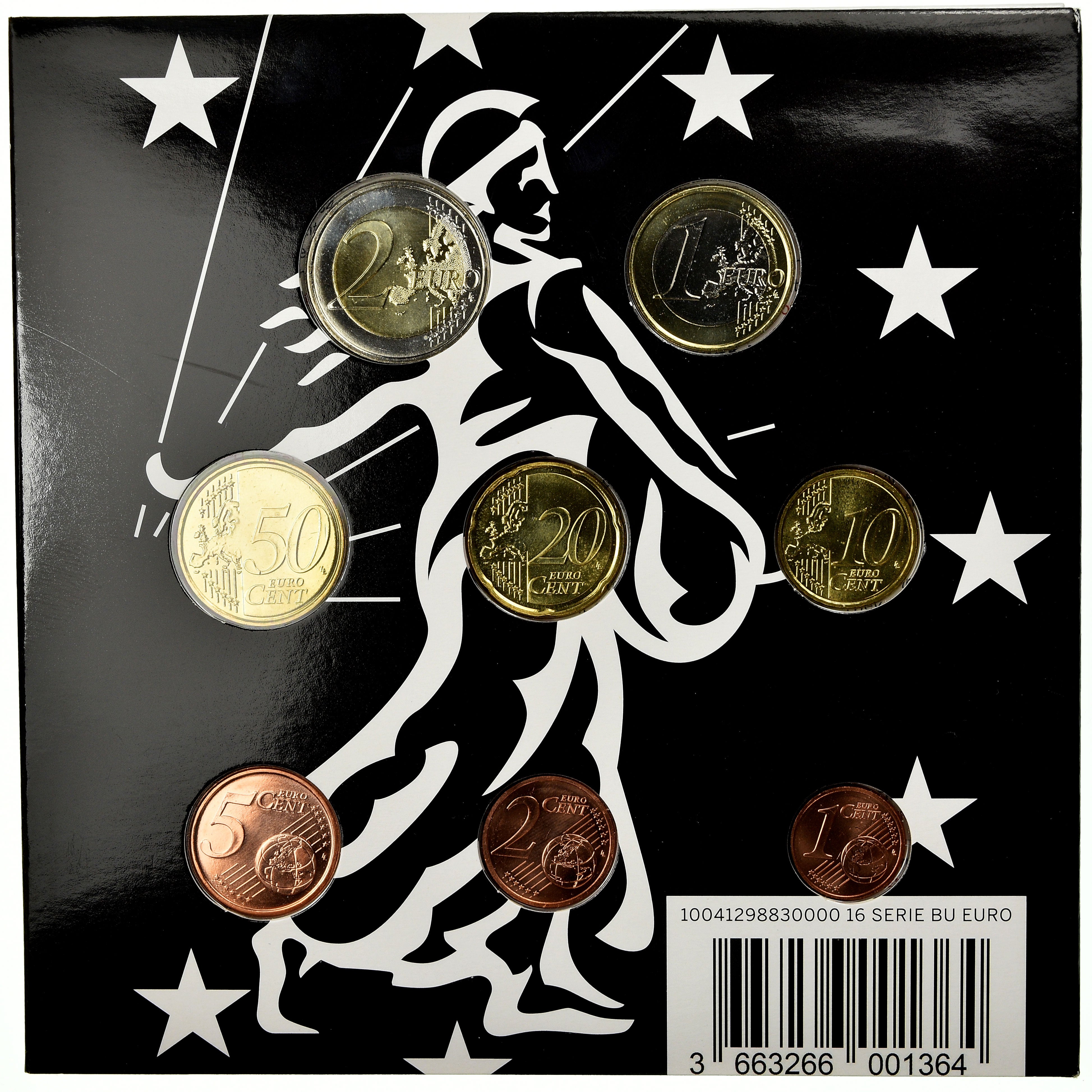 France, 1 Cent to 2 Euro, 2016, MS(65-70)