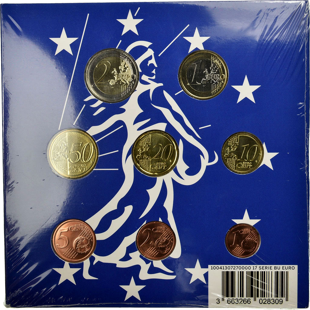 Francia, 1 Cent to 2 Euro, 2017, FDC, (Senza composizione)