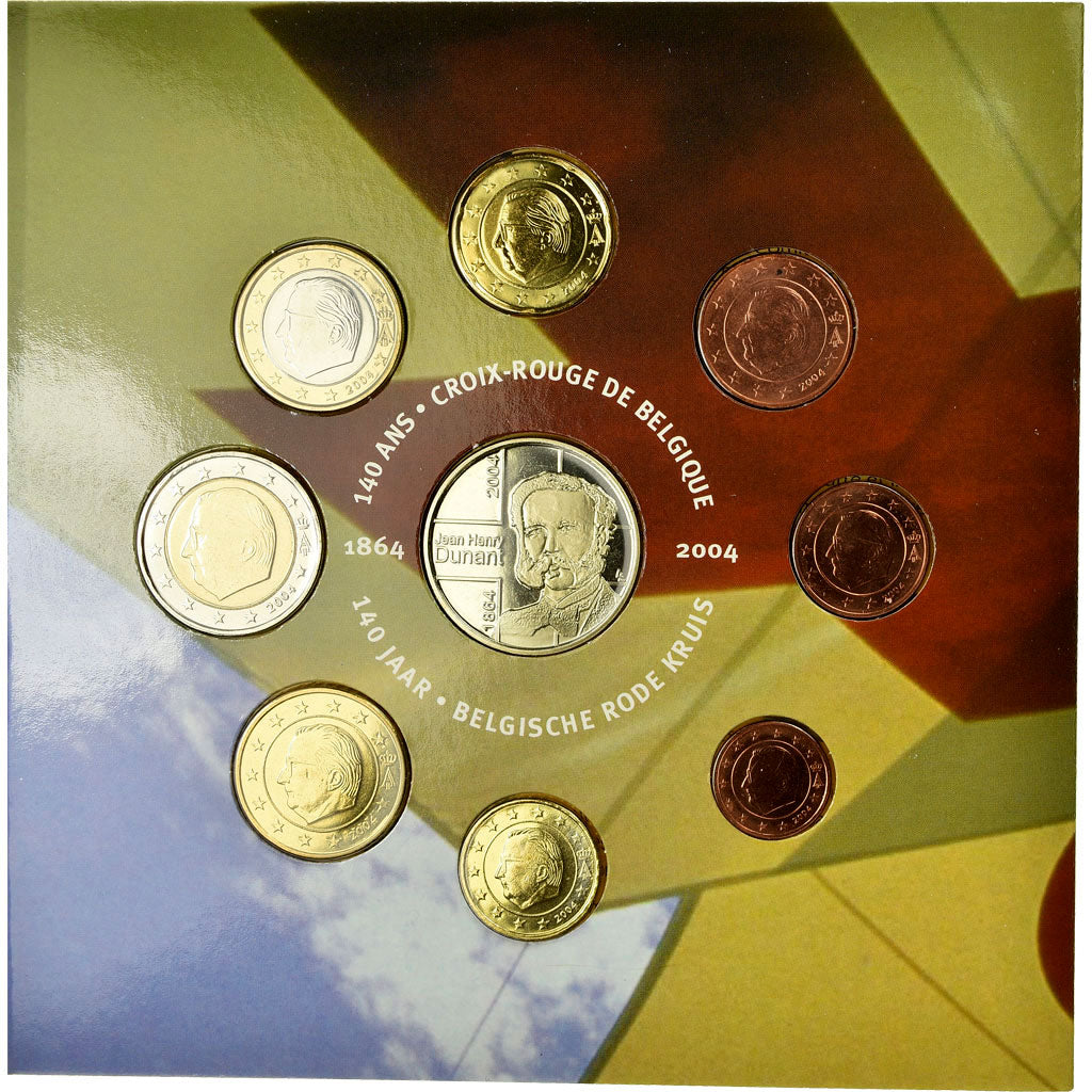 Belgien, 1 Cent to 2 Euro, 2004, STGL, (No Composition)