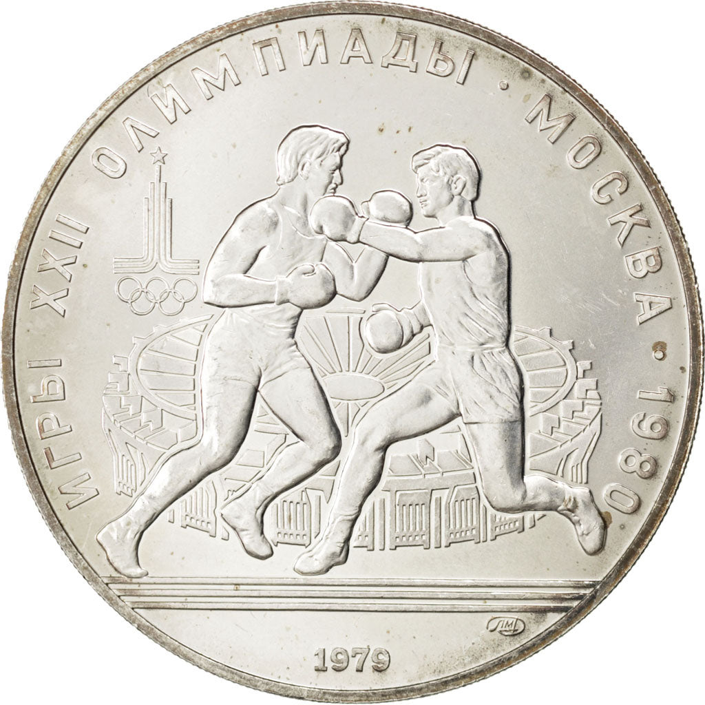 RUSSIA, 10 Roubles, 1979, KM #170, MS(63), Silver, 33.20
