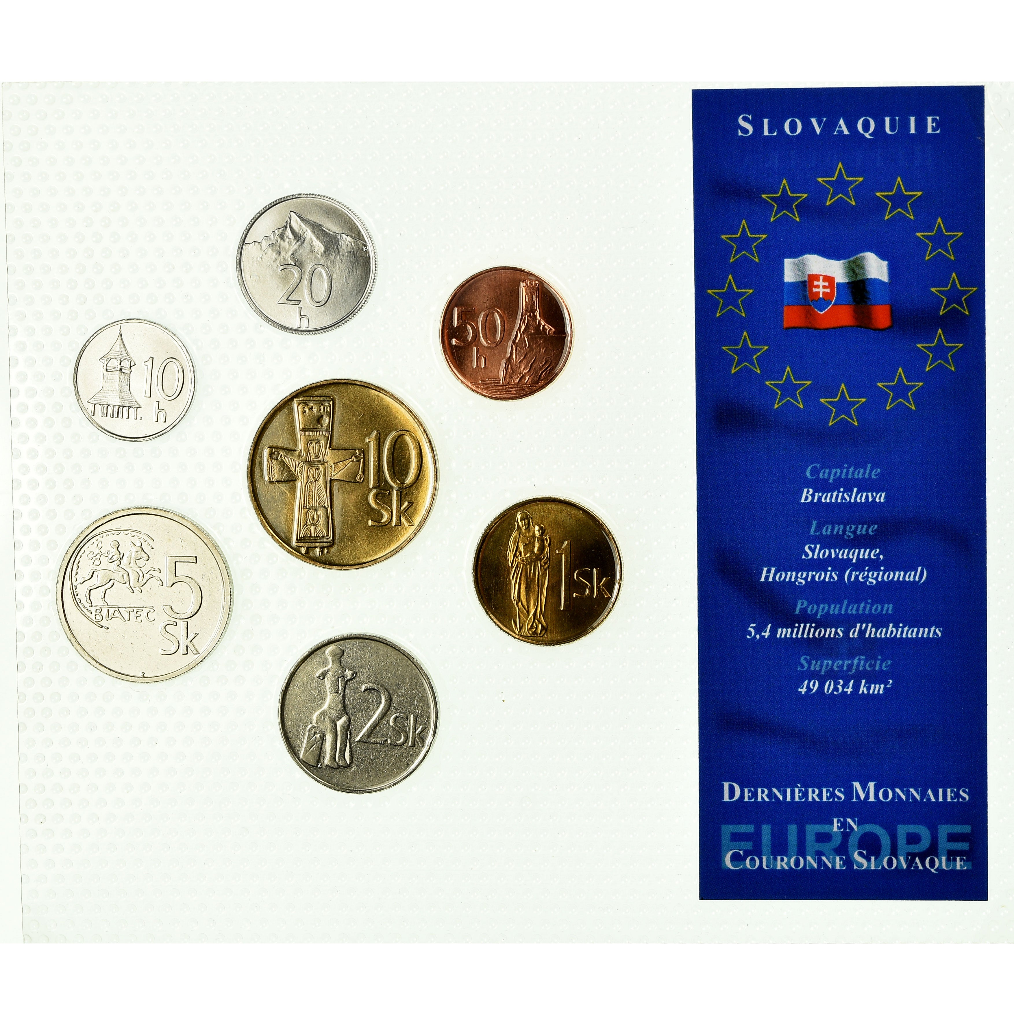 Moneda, Eslovaquia, Set, Años mezclados, FDC, (Sin composición)