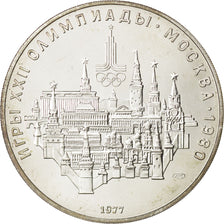 RUSSIA, 10 Roubles, 1977, KM #149, MS(63), Silver, 33.40