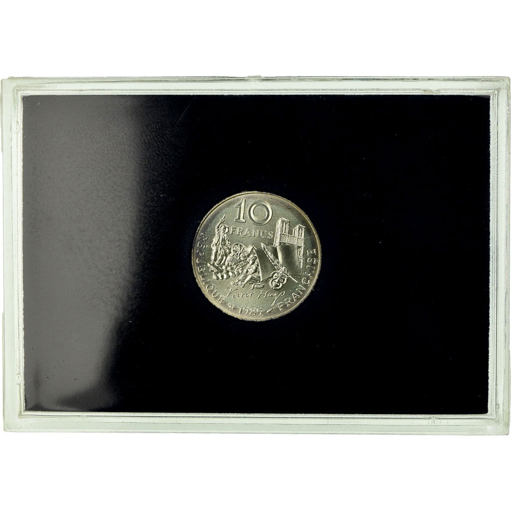 Moeda, França, 10 Francs, 1985, MS(65-70), Prata, KM:956a, Gadoury:819