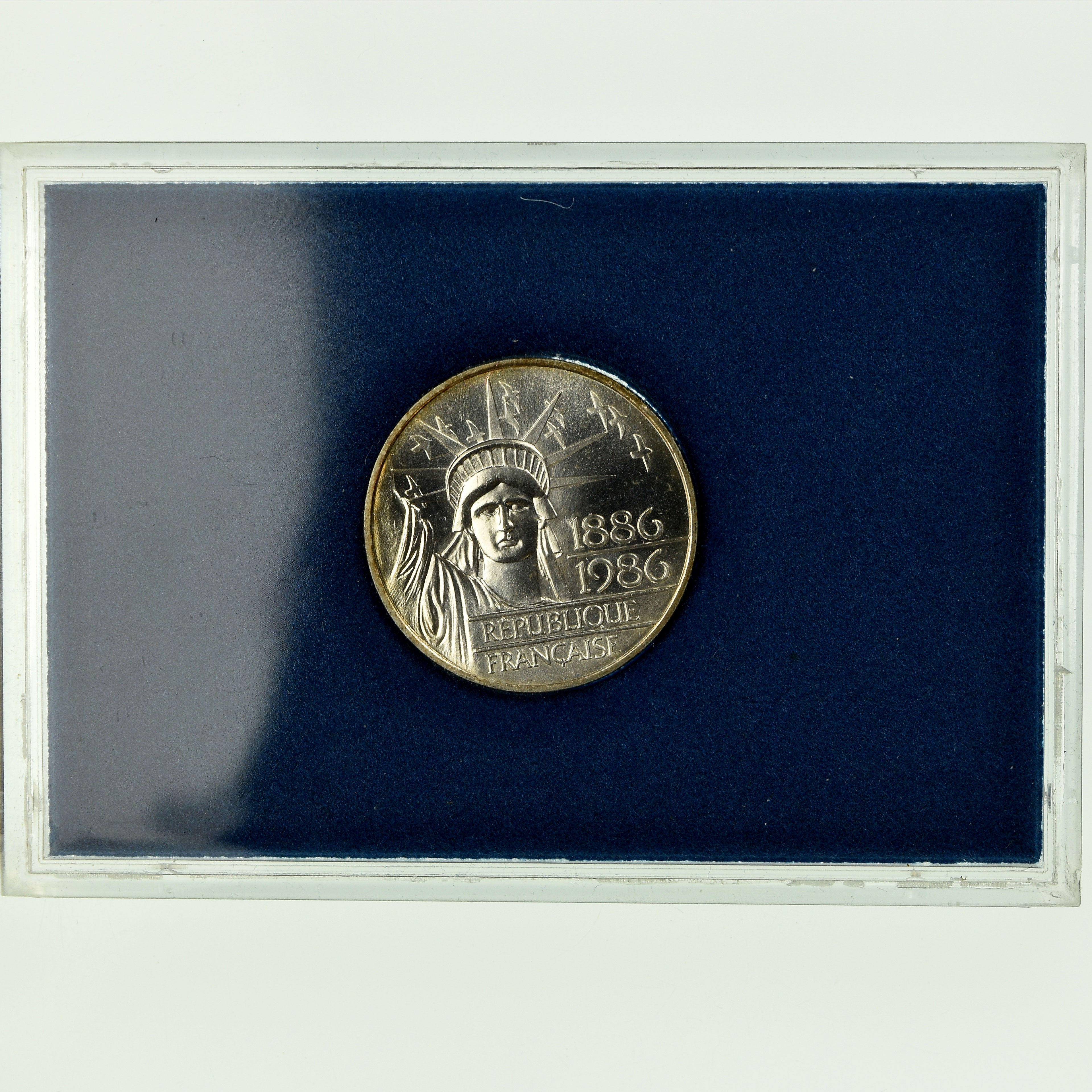 Coin, France, Statue de la Liberté, 100 Francs, 1986, MS(65-70), Silver