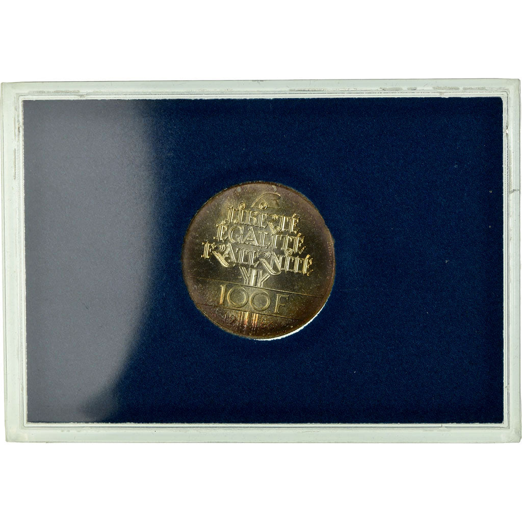 Coin, France, Statue de la Liberté, 100 Francs, 1986, MS(65-70), Silver