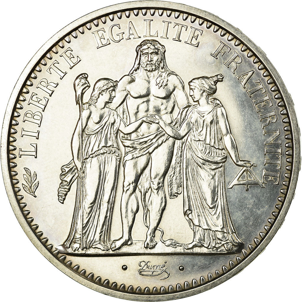 Coin, France, Hercule, 10 Francs, 1973, Paris, EF(40-45), Silver, KM:932