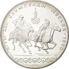 RUSSIA, 10 Roubles, 1978, KM #160, MS(63), Silver, 33.31