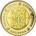 Andorra, 2 Euro, 2003, MS(63), Bimetálico