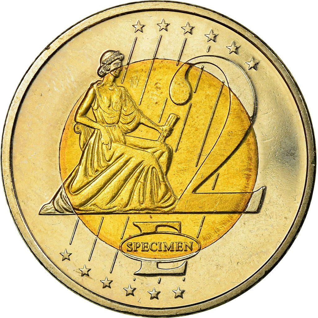Szwecja, 2 Euro, 2003, MS(63), Bimetaliczny