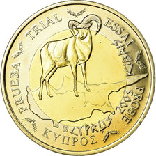 Cypr, 2 Euro, 2003, MS(63), Bimetaliczny