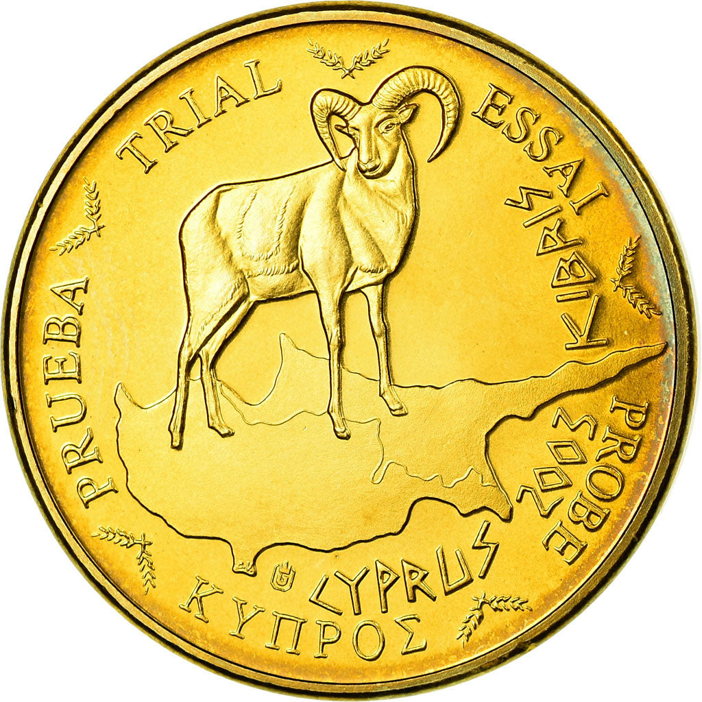 Cyprus, 20 Euro Cent, 2003, MS(63), Brass