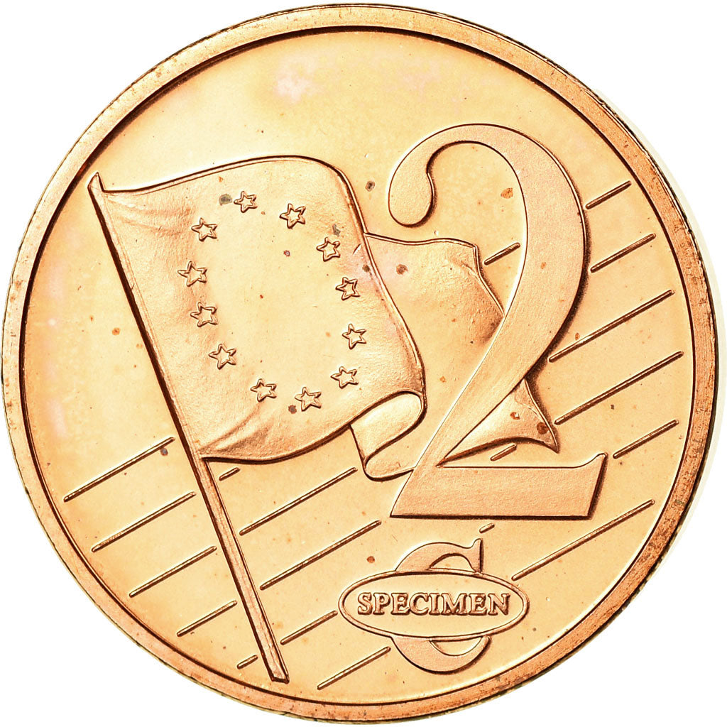 Cyprus, 2 Euro Cent, 2003, AU(55-58), Copper Plated Steel