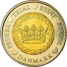 Dinamarca, 2 Euro, 2003, MS(63), Bimetálico