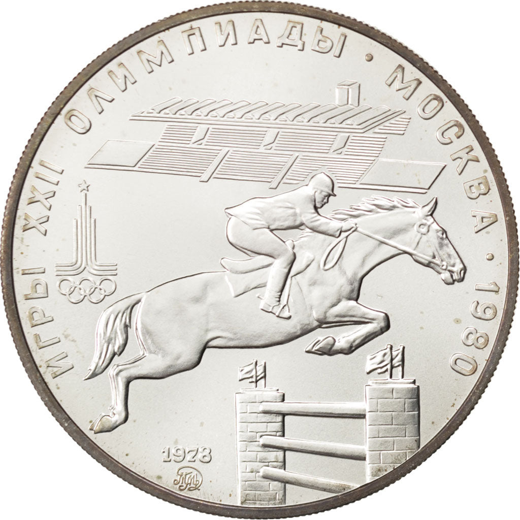 RUSSIA, 5 Roubles, 1978, KM #157, MS(63), Silver, 16.41
