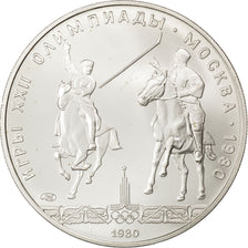 RUSSIA, 5 Roubles, 1980, KM #181, MS(63), Silver, 16.61