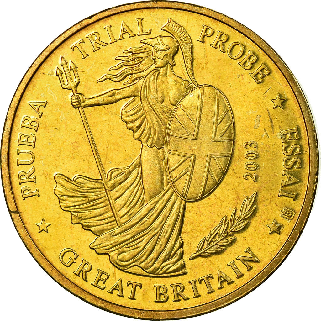 Großbritannien, 50 Euro Cent, 2003, SS, Messing
