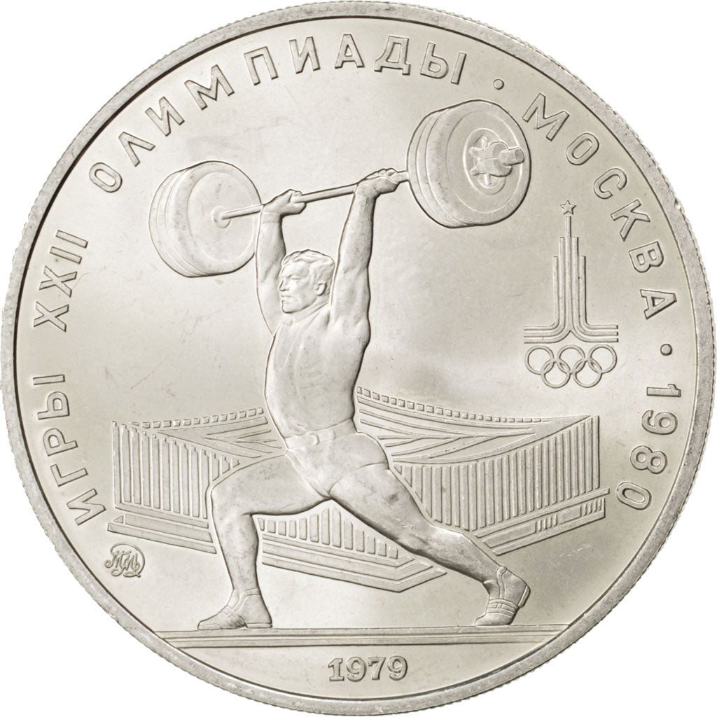 RUSSIA, 5 Roubles, 1979, KM #166, MS(63), Silver, 16.59