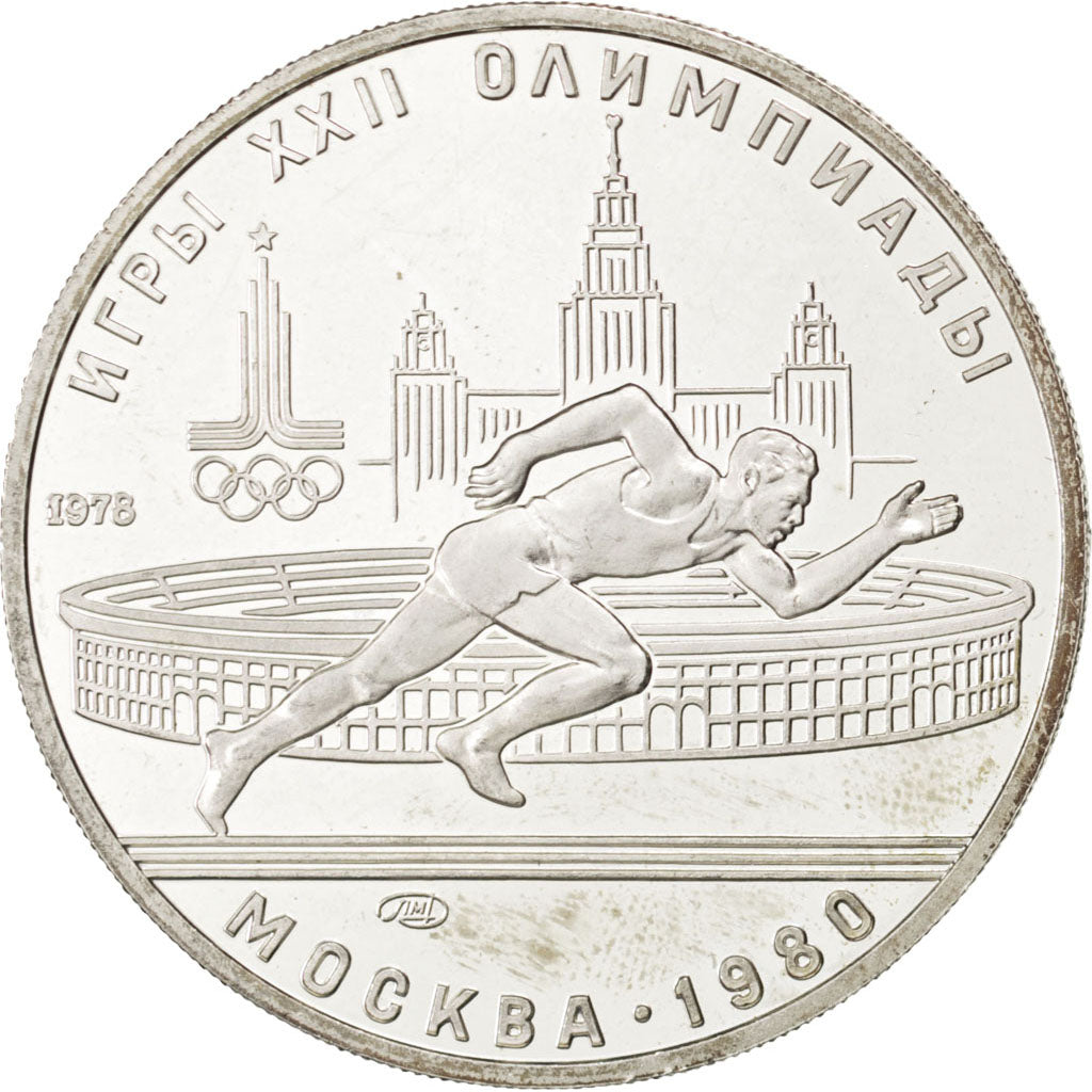 RUSSIA, 5 Roubles, 1978, KM #154, MS(63), Silver, 16.56