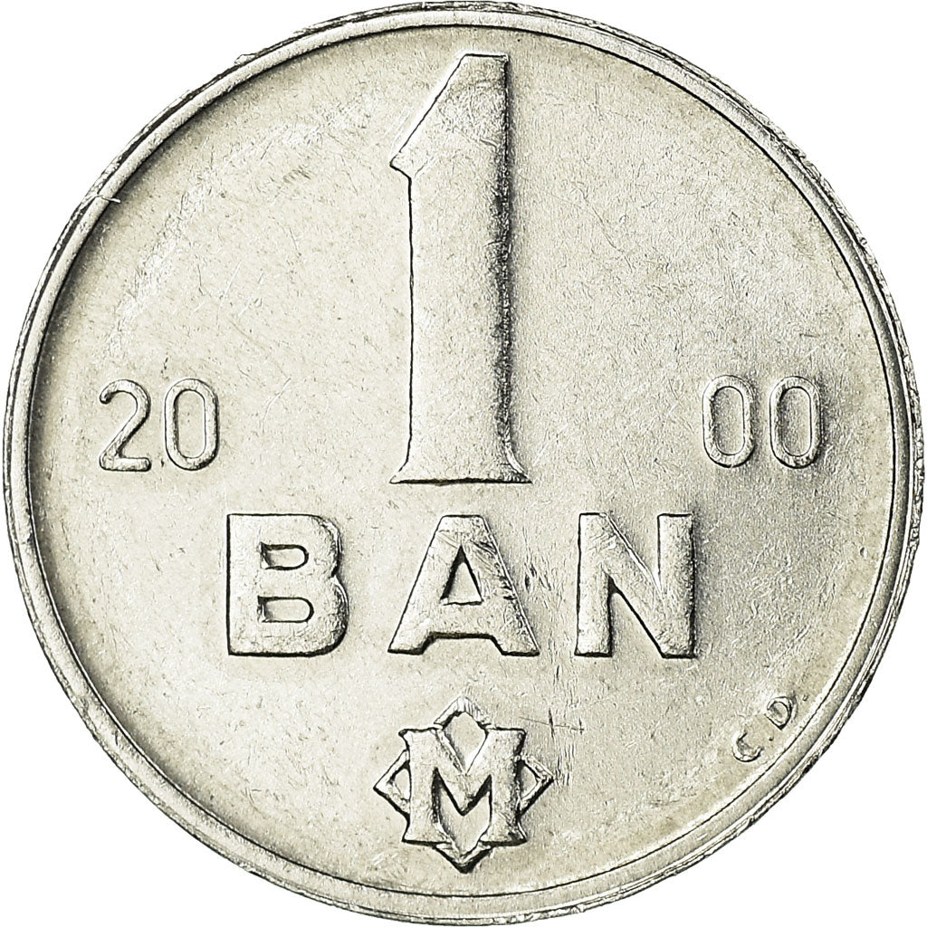 Coin, Moldova, Ban, 2000, MS(63), Aluminum, KM:1
