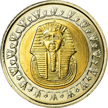 Moneta, Egipt, Pound, 2005, Cairo, MS(63), Bimetaliczny, KM:940