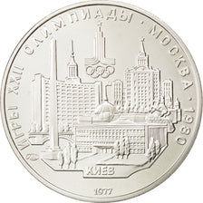 RUSSIA, 5 Roubles, 1977, KM #145, MS(63), Silver, 16.62