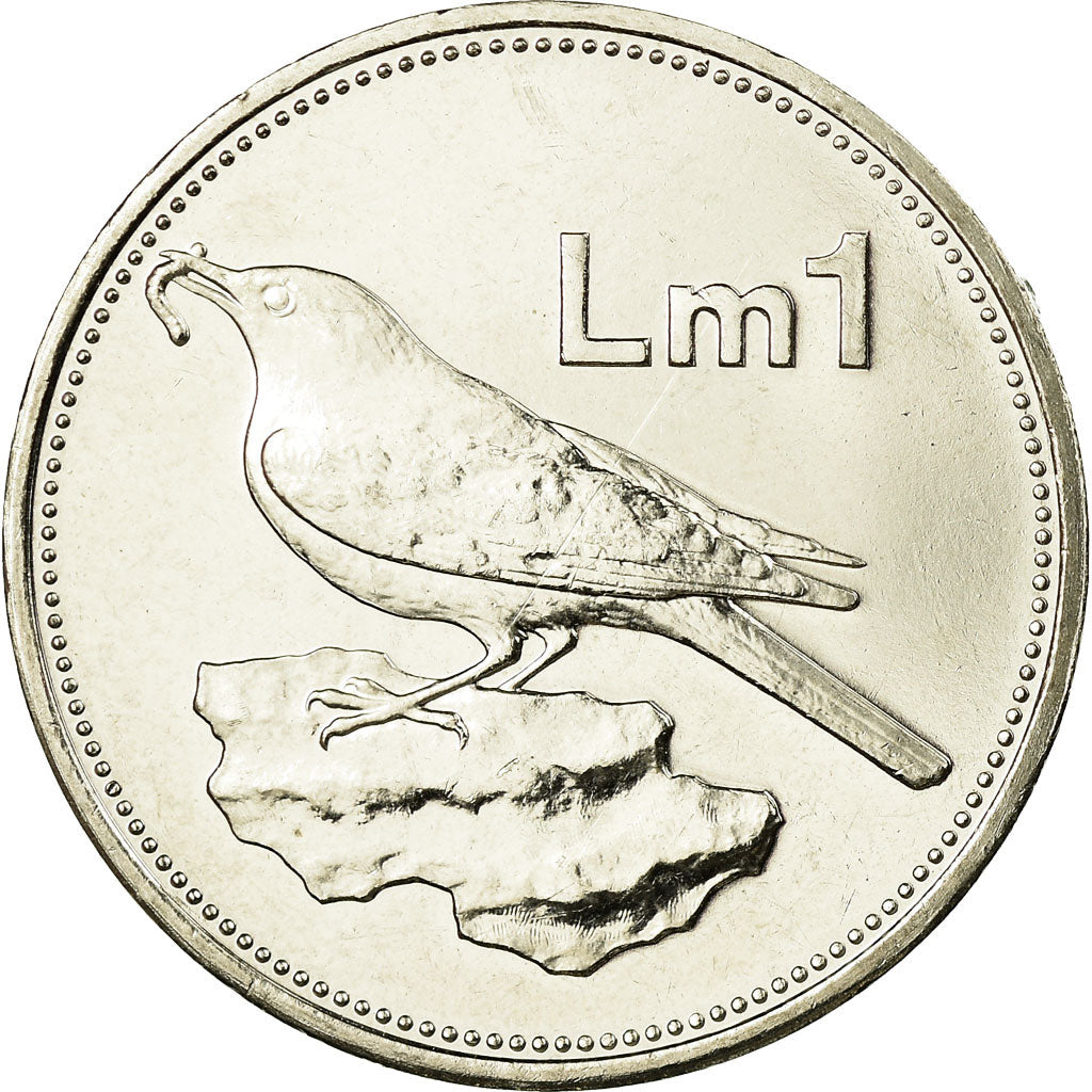 Coin, Malta, Lira, 2006, British Royal Mint, MS(63), Nickel, KM:99
