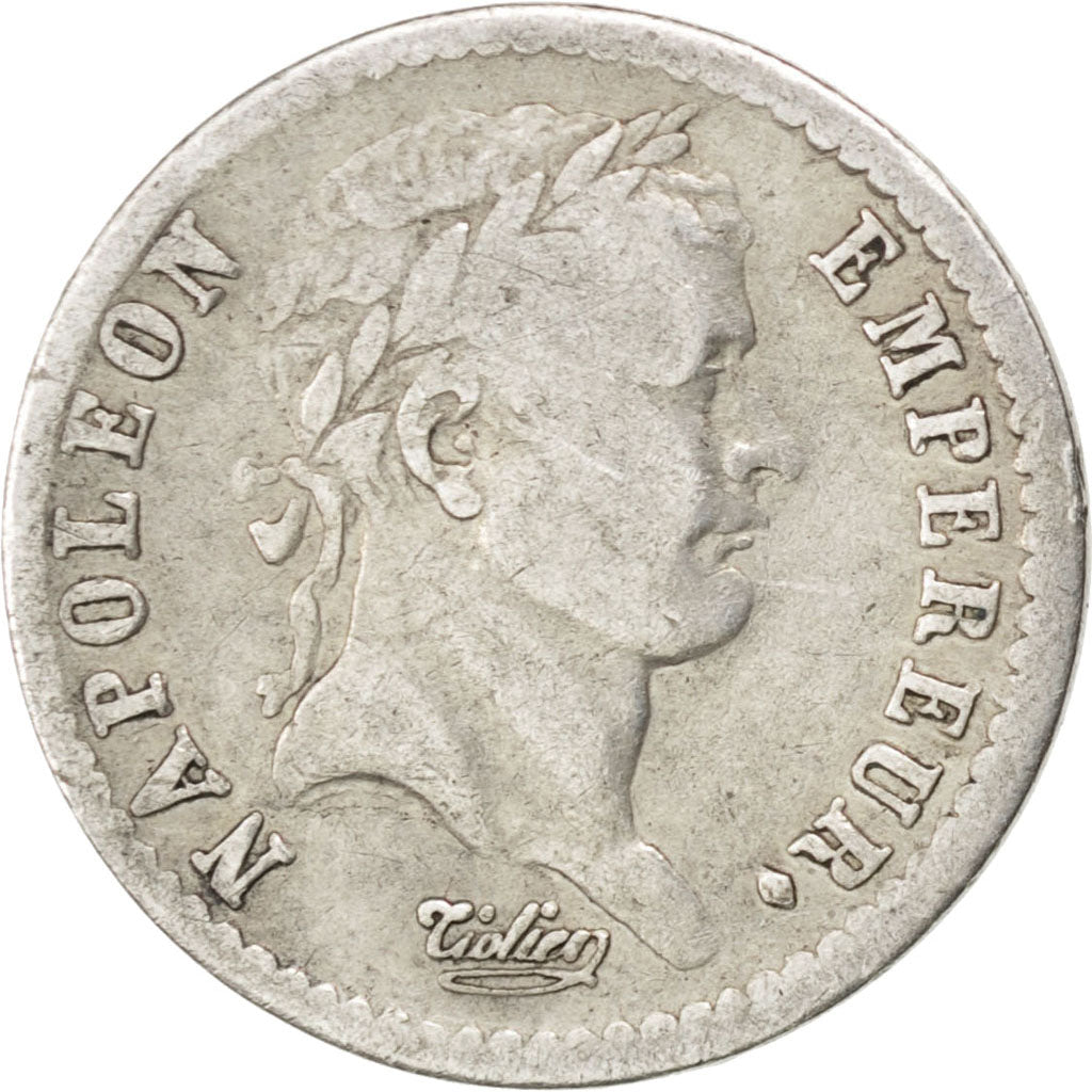 Francia, Demi Franc, 1812, Lille, MB, Argento, KM:691.15, Gadoury:399
