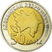 Coin, Azerbaijan, 50 Qapik, Undated (2006), MS(63), Bi-Metallic, KM:44