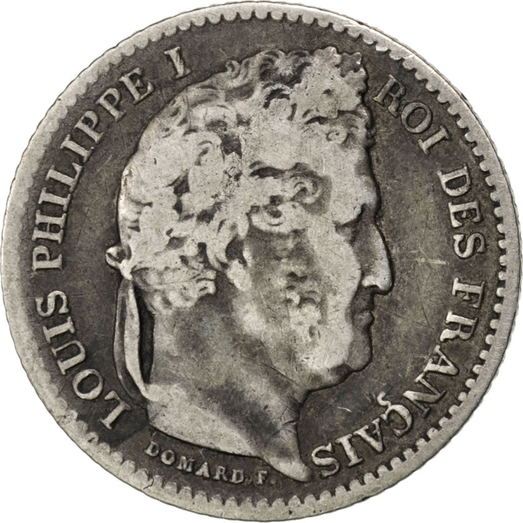 FRANCE, 25 Centimes, 1846, Paris, KM #755.1, VF(30-35), Silver, Gadoury #357,...