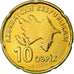 Coin, Azerbaijan, 10 Qapik, Undated (2006), MS(63), Brass plated steel, KM:42