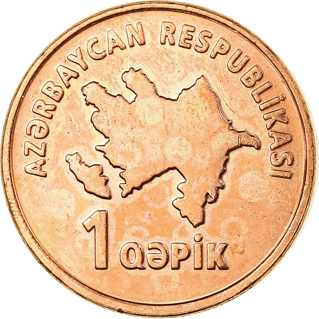 Coin, Azerbaijan, Qapik, Undated (2006), MS(63), Copper Plated Steel, KM:39