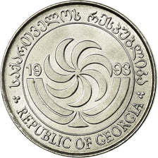 Coin, Georgia, 2 Thetri, 1993, MS(63), Stainless Steel, KM:77