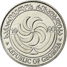 Coin, Georgia, Thetri, 1993, MS(63), Stainless Steel, KM:76