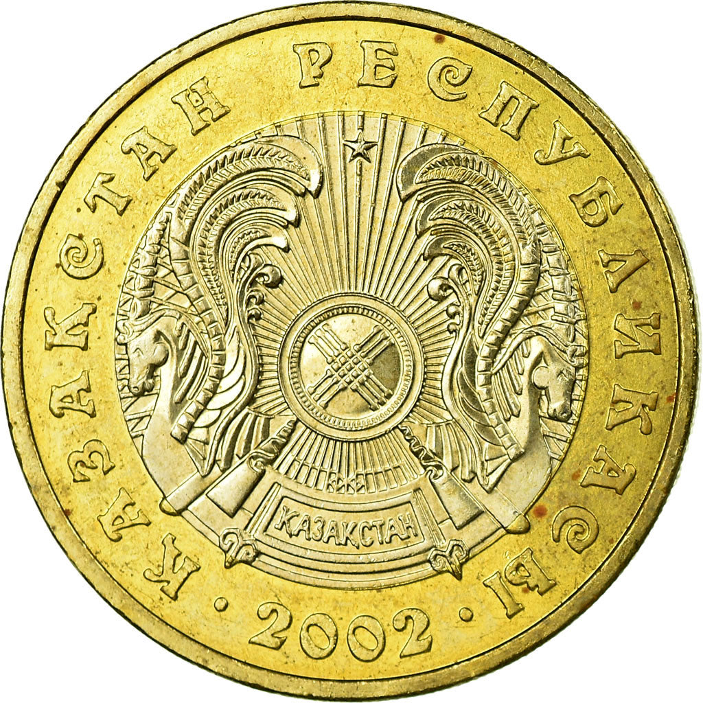 Monnaie, Kazakhstan, 100 Tenge, 2002, Kazakhstan Mint, SPL, Bi-Metallic, KM:39