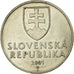 Moeda, Eslováquia, 2 Koruna, 2001, AU(55-58), Aço Niquelado, KM:13