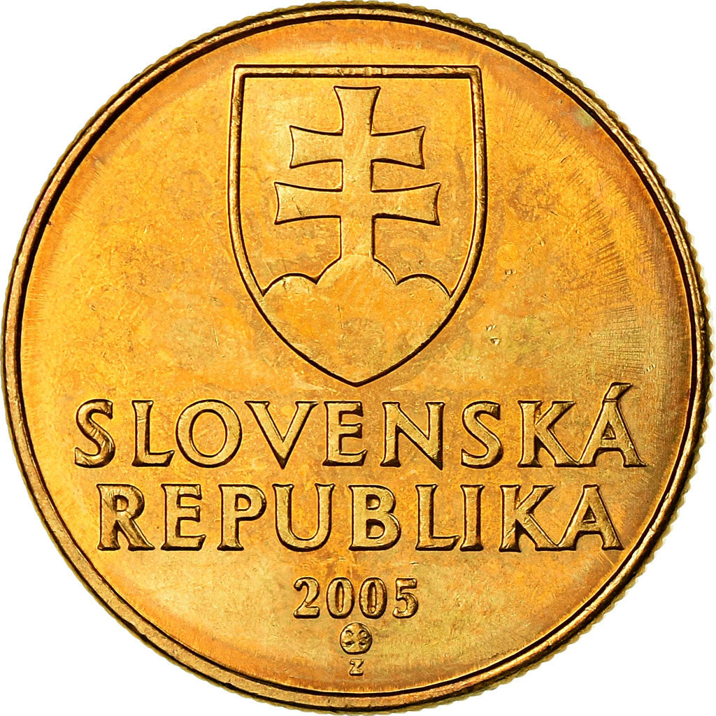 Moneda, Eslovaquia, Koruna, 2005, SC, Bronce chapado en acero, KM:12