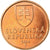 Moneta, Słowacja, 50 Halierov, 2004, MS(63), Miedź platerowana stalą, KM:35