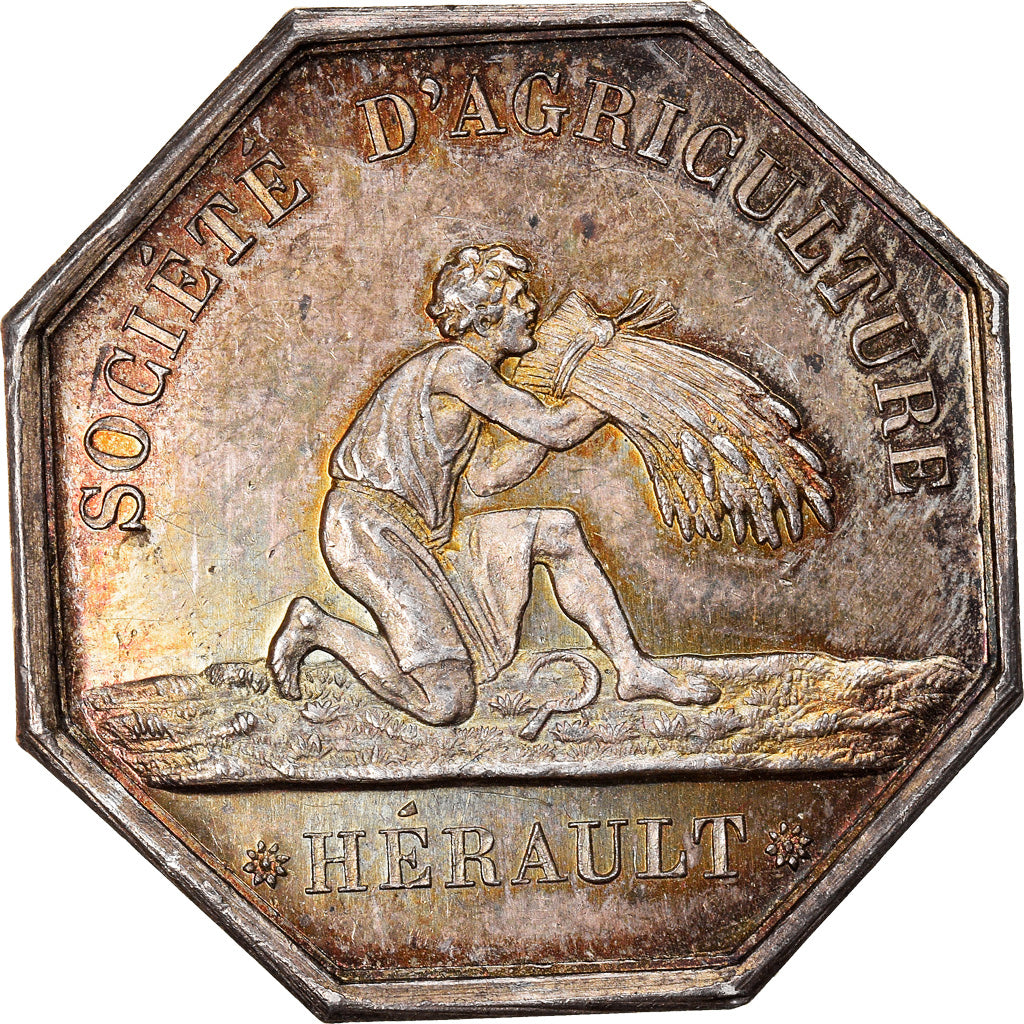 France, Token, Société d'Agriculture Hérault, Olivier de Serres, AU(55-58)