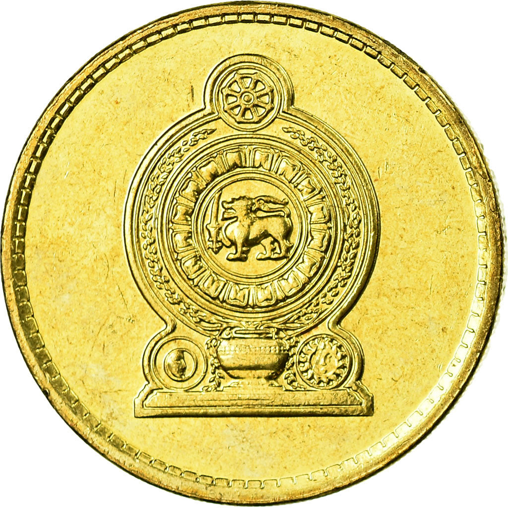 Coin, Sri Lanka, 5 Rupees, 2011, MS(63), Brass plated steel, KM:148.2a