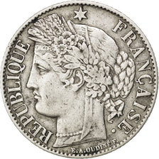 FRANCE, Cérès, Franc, 1887, Paris, KM #822.1, EF(40-45), Silver, 23, Gadoury #..