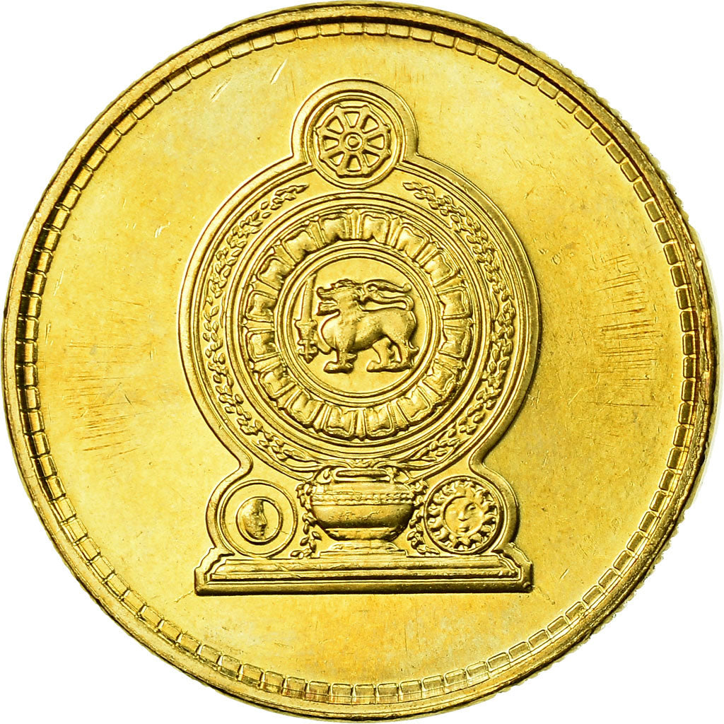 Coin, Sri Lanka, Rupee, 2009, MS(63), Brass plated steel, KM:136.3