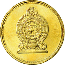 Coin, Sri Lanka, Rupee, 2009, MS(63), Brass plated steel, KM:136.3